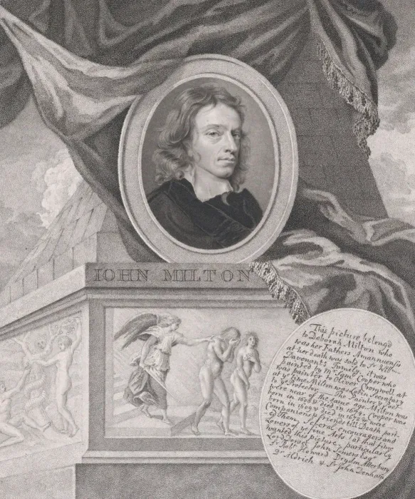Framed Print : John Milton, 1786. Creator: Caroline Watson Framed Print : John Milton, 1786. Creator: Caroline Watson