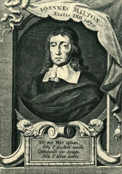 Framed Print : John Milton, (1943). Creator: George Vertue Framed Print : John Milton, (1943). Creator: George Vertue
