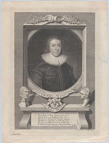 John Milton, Age 21, 1747. Creator: George Vertue