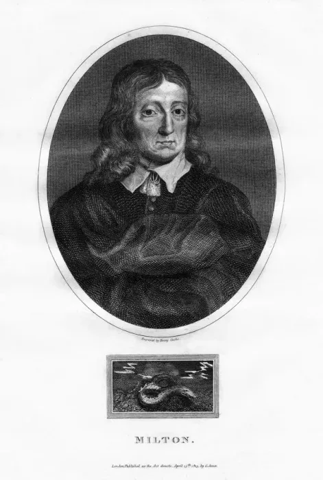 Framed Print : John Milton, English poet, (1815). Artist: Henry Cooke Framed Print : John Milton, English poet, (1815). Artist: Henry Cooke