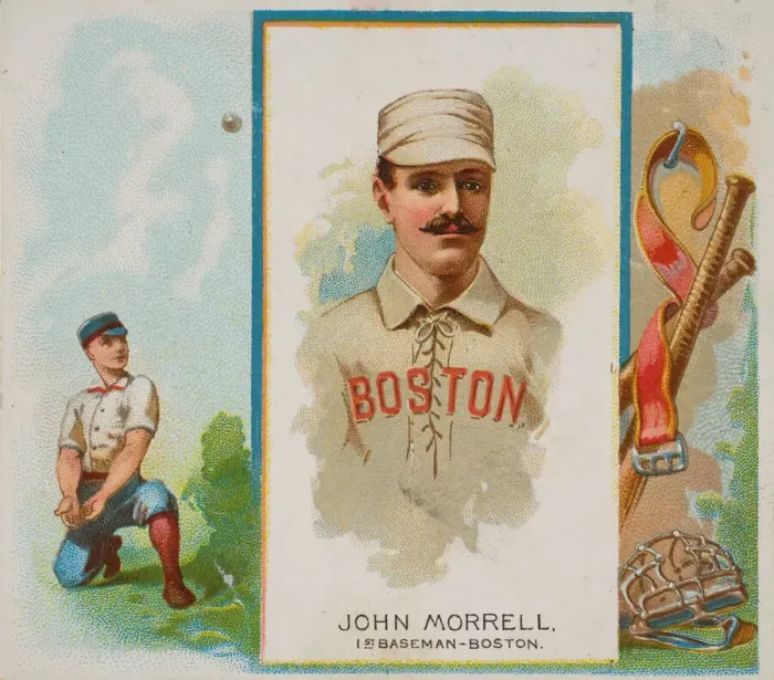 Framed Print : John Morrell, 1st Baseman, Boston, from Worlds Champions Framed Print : John Morrell, 1st Baseman, Boston, from Worlds Champions