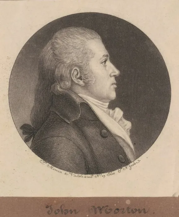 Framed Print : John Morton, 1796-1797. Creator: Charles Balthazar Julien Fevret de Saint-Memin Framed Print : John Morton, 1796-1797. Creator: Charles Balthazar Julien Fevret de Saint-Memin