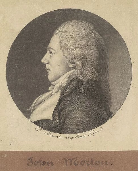 John Morton, 1797. Creator: Charles Balthazar Julien Fevret de Saint-Memin