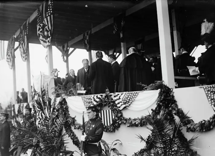 Framed Print : John Paul Jones - Dedication of Monument, 4 / 17 / 12 - Taft Entering Stand, 1912 April 17. Creator: Harris & Ewing. John Paul Jones - Dedication of Monument, 4 / 17 / 12 - Taft Entering Stand, 1912 April 17. Creator: Harris & Ewing Framed Print : John Paul Jones - Dedication of Monument, 4 / 17 / 12 - Taft Entering Stand, 1912 April 17. Creator: Harris & Ewing. John Paul Jones - Dedication of Monument, 4 / 17 / 12 - Taft Entering Stand, 1912 April 17. Creator: Harris & Ewing