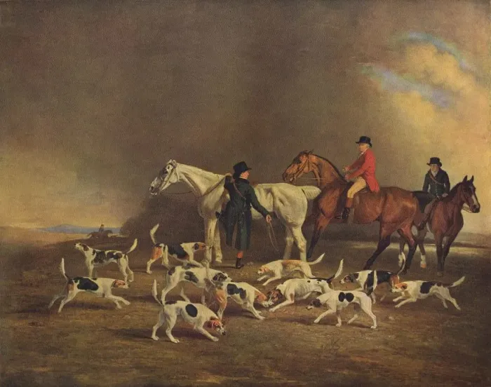 Framed Print : John Powlett and his Hounds, (c18th to 19th century), 1929 Framed Print : John Powlett and his Hounds, (c18th to 19th century), 1929