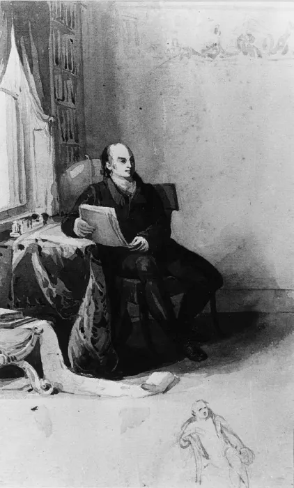 Framed Print : John Quincy Adams, 1824. Creator: Thomas Sully Framed Print : John Quincy Adams, 1824. Creator: Thomas Sully