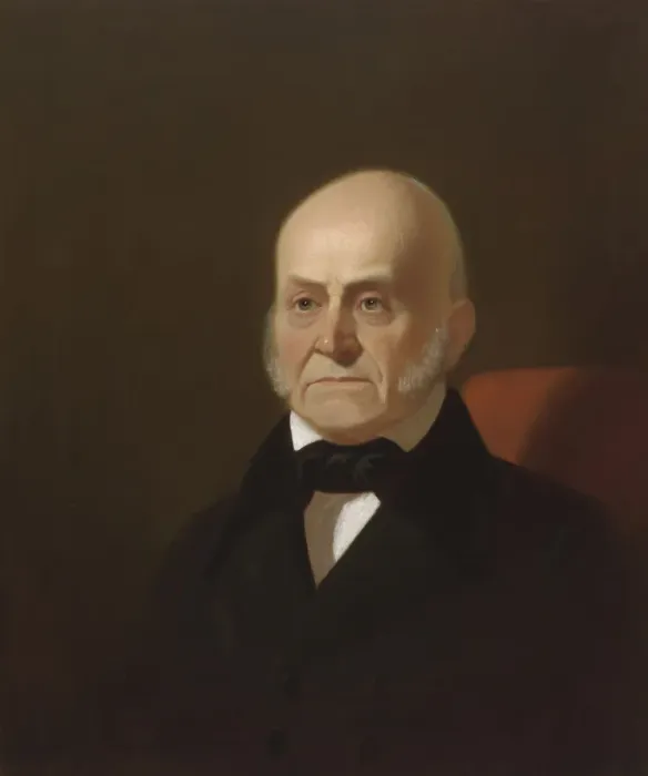 Framed Print : John Quincy Adams, c. 1850, from an 1844 original. Creator: George Caleb Bingham Framed Print : John Quincy Adams, c. 1850, from an 1844 original. Creator: George Caleb Bingham