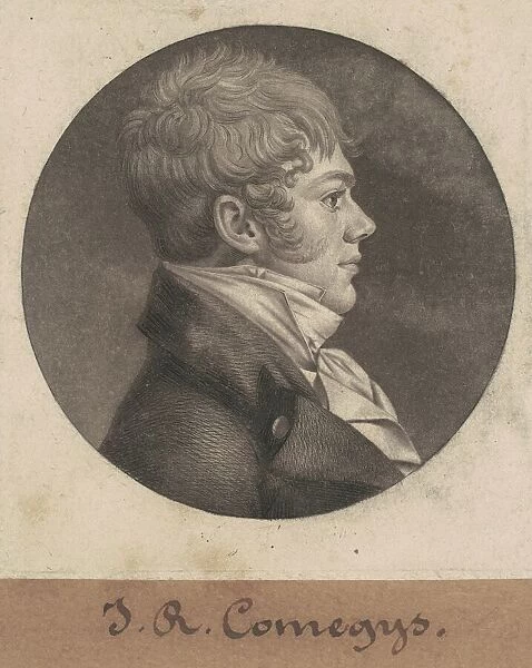 John R. Comegys, 1803. Creator: Charles Balthazar Julien Fevret de Saint-Memin