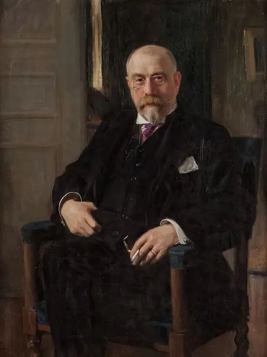 Framed Print : John Rettig [Portrait], 1907. Creator: Oscar Bjorck