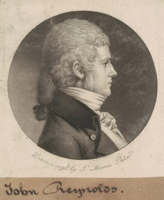 Framed Print : John Reynolds, 1802. Creator: Charles Balthazar Julien Fevret de Saint-Memin Framed Print : John Reynolds, 1802. Creator: Charles Balthazar Julien Fevret de Saint-Memin