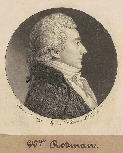 John Rodman, 1798-1803. Creator: Charles Balthazar Julien Fevret de Saint-Memin