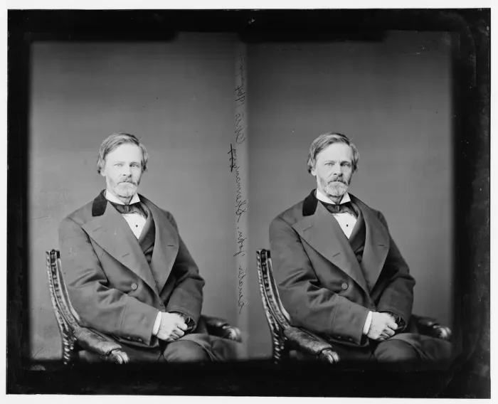 Framed Print : John Sherman of Ohio, 1865-1880. Creator: Unknown Framed Print : John Sherman of Ohio, 1865-1880. Creator: Unknown