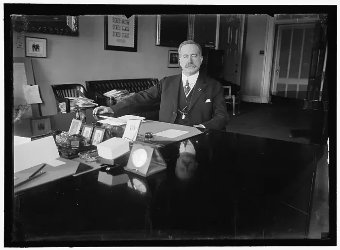 Framed Print : John Skelton Williams at desk, between 1913 and 1918. Creator: Harris & Ewing. John Skelton Williams at desk, between 1913 and 1918. Creator: Harris & Ewing Framed Print : John Skelton Williams at desk, between 1913 and 1918. Creator: Harris & Ewing. John Skelton Williams at desk, between 1913 and 1918. Creator: Harris & Ewing