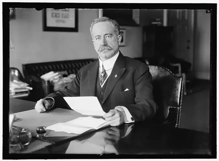 Framed Print : John Skelton Williams at Desk, between 1913 and 1918. Creator: Harris & Ewing. John Skelton Williams at Desk, between 1913 and 1918. Creator: Harris & Ewing Framed Print : John Skelton Williams at Desk, between 1913 and 1918. Creator: Harris & Ewing. John Skelton Williams at Desk, between 1913 and 1918. Creator: Harris & Ewing
