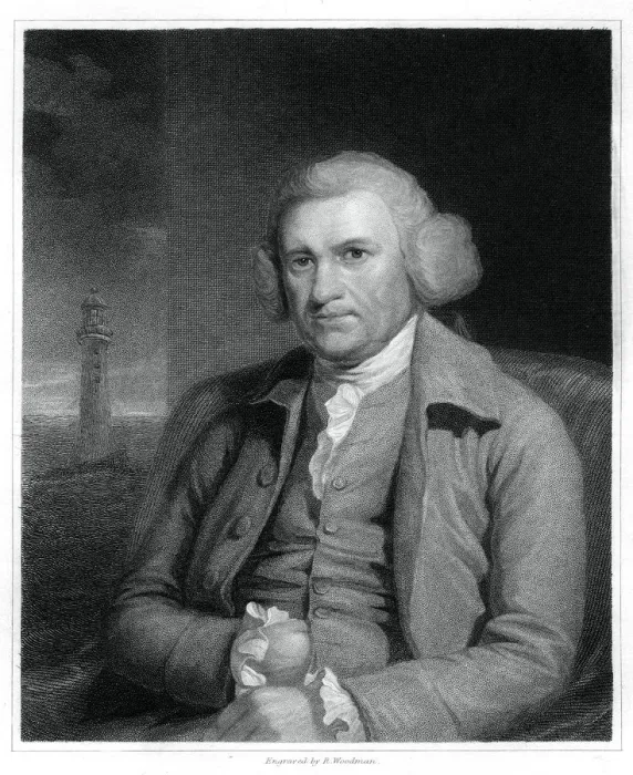 Framed Print : John Smeaton, English civil engineer, (1833). Artist: R Woodman Framed Print : John Smeaton, English civil engineer, (1833). Artist: R Woodman