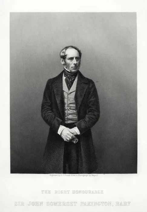 Framed Print : John Somerset Pakington, 1st Baron Hampton, English politician, c1880. Artist: DJ Pound Framed Print : John Somerset Pakington, 1st Baron Hampton, English politician, c1880. Artist: DJ Pound