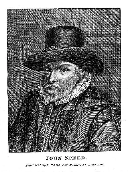 John Speed (1542-1629), English cartographer and historian, 1816