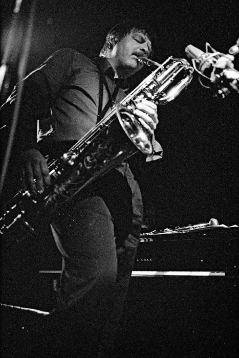 Framed Print : John Surman, Ronnie Scotts, Soho, London, April 1989. Creator: Brian O Connor Framed Print : John Surman, Ronnie Scotts, Soho, London, April 1989. Creator: Brian O Connor