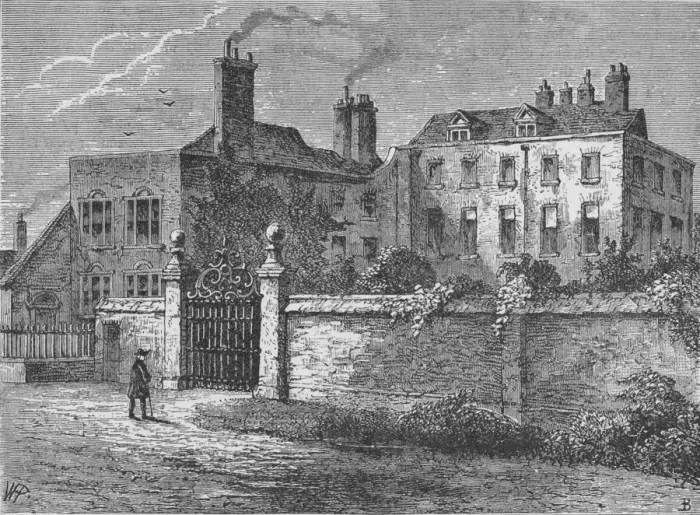 Framed Print : John Tradescants House at Kennington, c1883, (1912). Artist: Elias Ashmole Framed Print : John Tradescants House at Kennington, c1883, (1912). Artist: Elias Ashmole