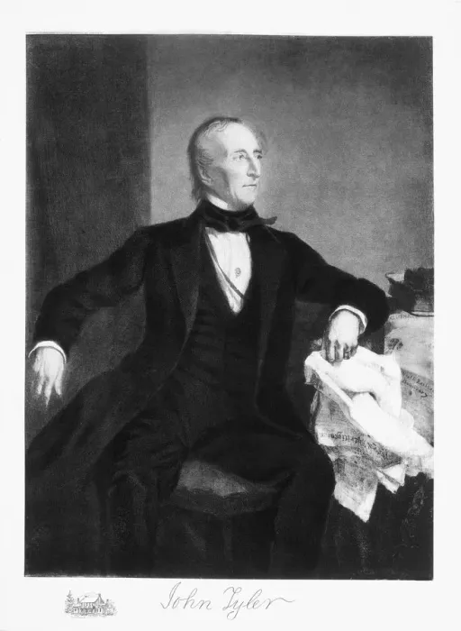 Framed Print : John Tyler, 10th President of the United States of America, (1901) Framed Print : John Tyler, 10th President of the United States of America, (1901)