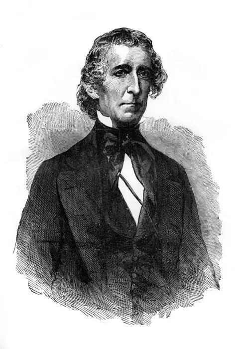 Framed Print : John Tyler, tenth President of the United States, (1872) Framed Print : John Tyler, tenth President of the United States, (1872)