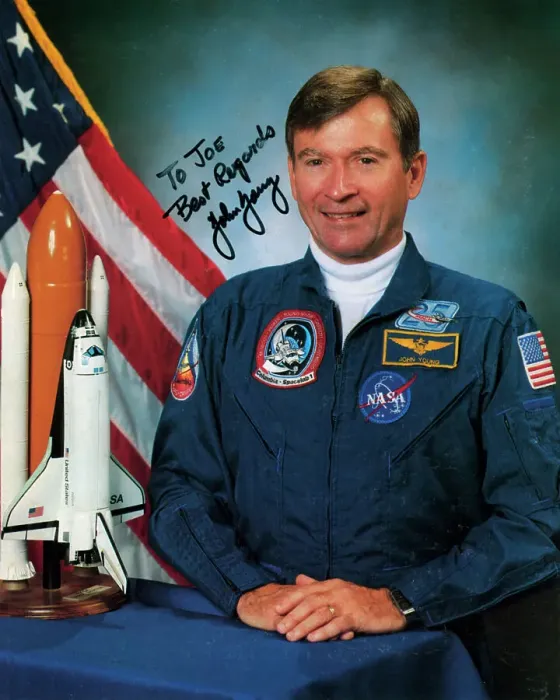 Framed Print : John Watts Young (b1930), NASA astronaut, c1990s. Artist: NASA Framed Print : John Watts Young (b1930), NASA astronaut, c1990s. Artist: NASA