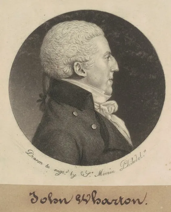 Framed Print : John Wharton, 1799. Creator: Charles Balthazar Julien Fevret de Saint-Memin Framed Print : John Wharton, 1799. Creator: Charles Balthazar Julien Fevret de Saint-Memin