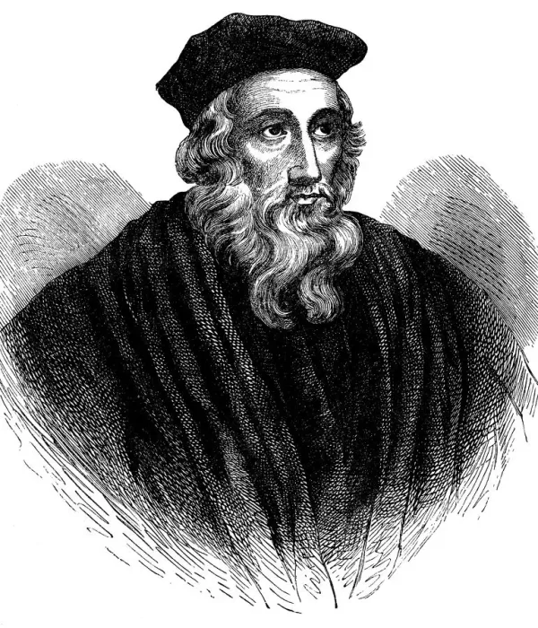Framed Print : John Wycliffe (1320-1384), English theologian Framed Print : John Wycliffe (1320-1384), English theologian