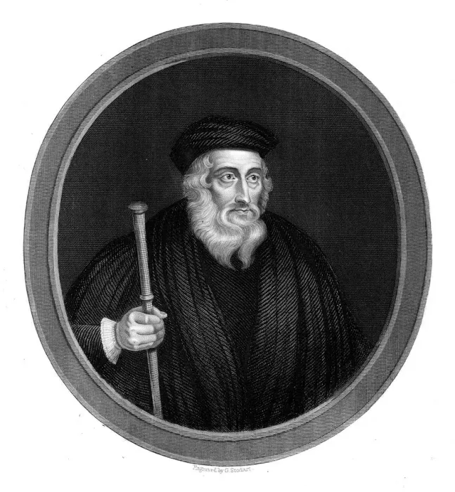 Framed Print : John Wycliffe, 14th century English religious reformer, 1851 Framed Print : John Wycliffe, 14th century English religious reformer, 1851