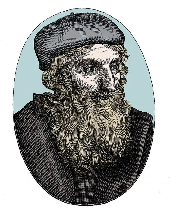 Framed Print : John Wycliffe, 14th century English religious reformer, 16th century Framed Print : John Wycliffe, 14th century English religious reformer, 16th century