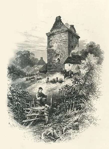 Johnny Armstrongs Tower, c1870