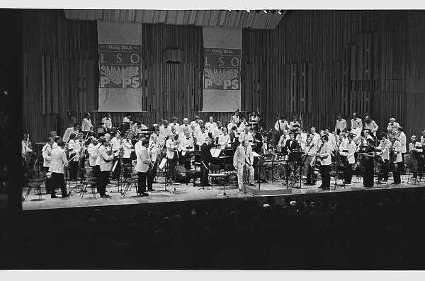 Johnny Dankworth and London Symphony Orchestra, Barbican, London, 1986. Artist: Brian O Connor