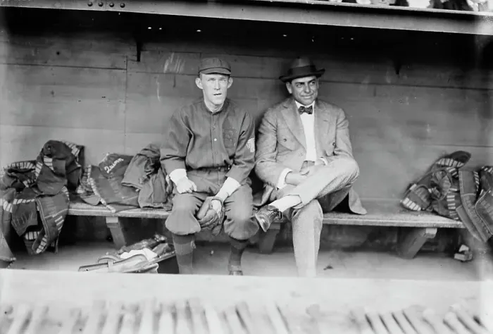 Framed Print : Johnny Evers & George Stallings, Boston NL (baseball), 1914. Creator: Bain News Service Framed Print : Johnny Evers & George Stallings, Boston NL (baseball), 1914. Creator: Bain News Service
