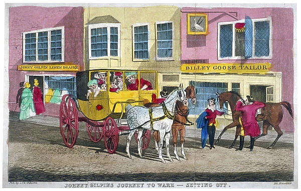 Johnny Gilpins journey to Ware - setting off, c1795
