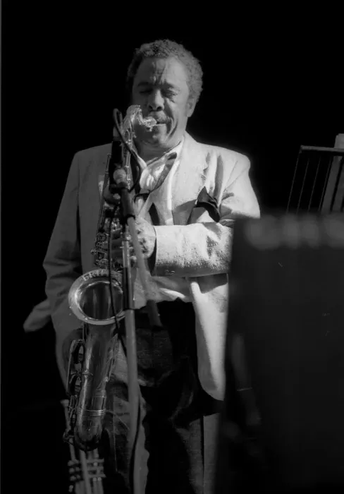 Framed Print : Johnny Griffin, Pendley Jazz Fest. UK, July 1985. Artist: Brian O Connor Framed Print : Johnny Griffin, Pendley Jazz Fest. UK, July 1985. Artist: Brian O Connor