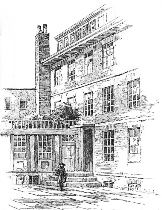 Framed Print : Johnsons House, No. 8 Bolt Court, Fleet Street, 1907. Artist: A. L. Collins Framed Print : Johnsons House, No. 8 Bolt Court, Fleet Street, 1907. Artist: A. L. Collins