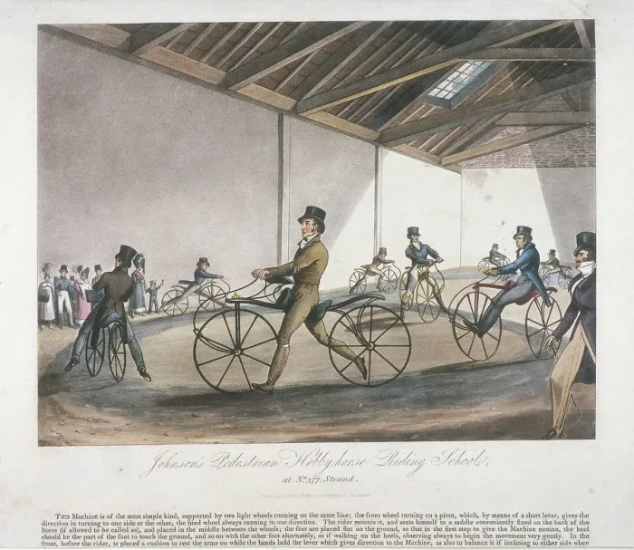 Framed Print : Johnsons Pedestrian Hobbyhorse Riding School, the Strand, Westminster, London, 1819 Framed Print : Johnsons Pedestrian Hobbyhorse Riding School, the Strand, Westminster, London, 1819
