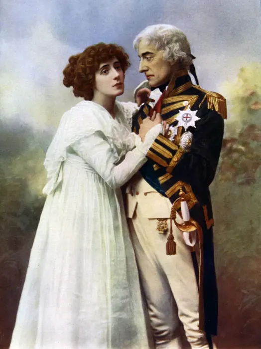 Framed Print : Johnston Forbes-Robertson (1853-1937) and Mrs Patrick Campbell (1865-1940), 1899-1900. Artist: W&D Downey Framed Print : Johnston Forbes-Robertson (1853-1937) and Mrs Patrick Campbell (1865-1940), 1899-1900. Artist: W&D Downey