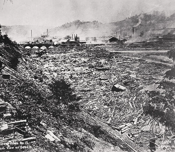 The Johnstown Flood disaster, Pennsylvania, USA, 31 May, 1889