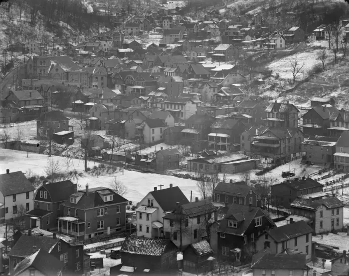 Framed Print : Johnstown housing, Pennsylvania, 1935. Creator: Walker Evans Framed Print : Johnstown housing, Pennsylvania, 1935. Creator: Walker Evans