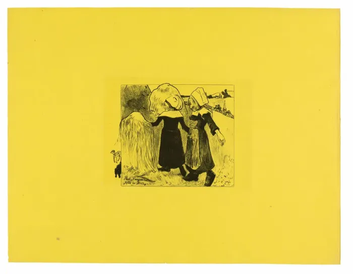 Framed Print : Joies de Bretagne (Joys of Brittany), from the Volpini Suite, 1889. Creator: Paul Gauguin Framed Print : Joies de Bretagne (Joys of Brittany), from the Volpini Suite, 1889. Creator: Paul Gauguin