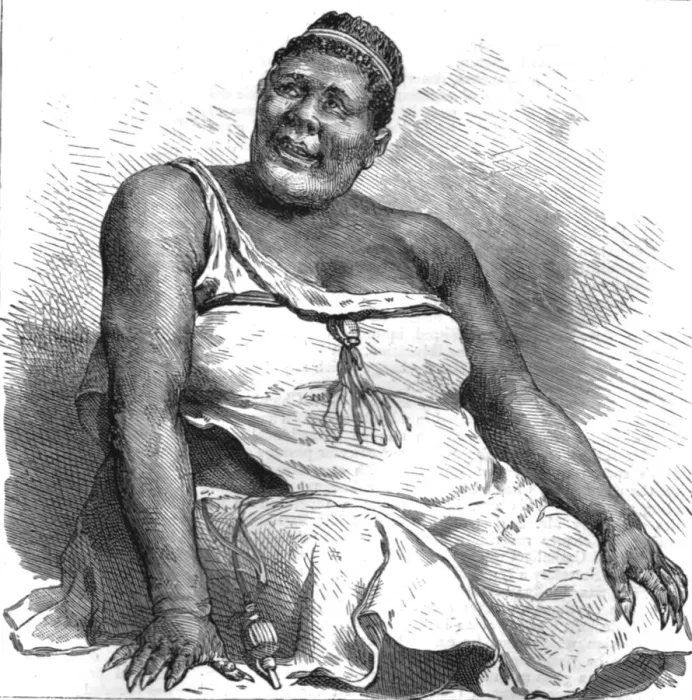 Framed Print : With the Joint Commissionin Swaziland; The Queen of the Swazies, drawn from life, 1890. Creator: Unknown Framed Print : With the Joint Commissionin Swaziland; The Queen of the Swazies, drawn from life, 1890. Creator: Unknown