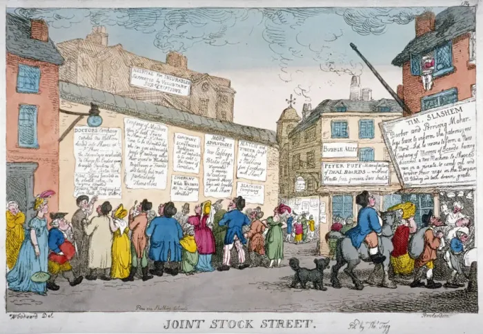 Framed Print : Joint Stock Street, 1809 Framed Print : Joint Stock Street, 1809