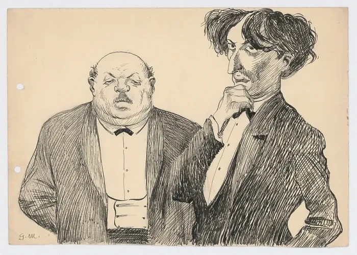 Framed Print : Joint Work - Satirical Drawing, around 1935. Creator: Gustav Mally Framed Print : Joint Work - Satirical Drawing, around 1935. Creator: Gustav Mally
