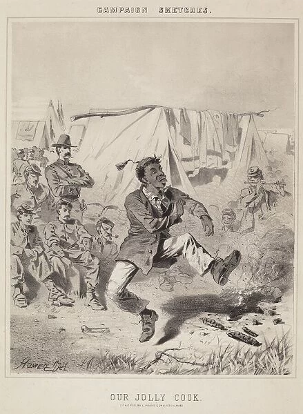 Our Jolly Cook (Campaign Sketches). Creator: Winslow Homer