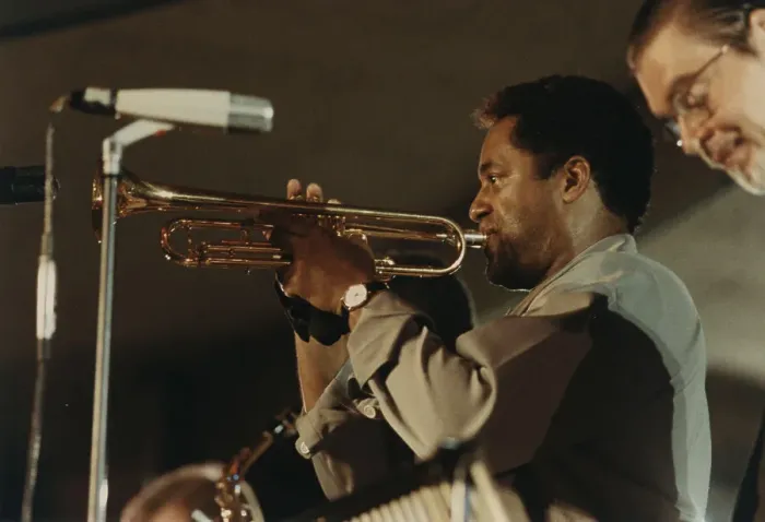 Framed Print : Jon Faddis, North Sea Jazz Festival, The Hague, Netherlands, 1992. Creator: Brian Foskett Framed Print : Jon Faddis, North Sea Jazz Festival, The Hague, Netherlands, 1992. Creator: Brian Foskett