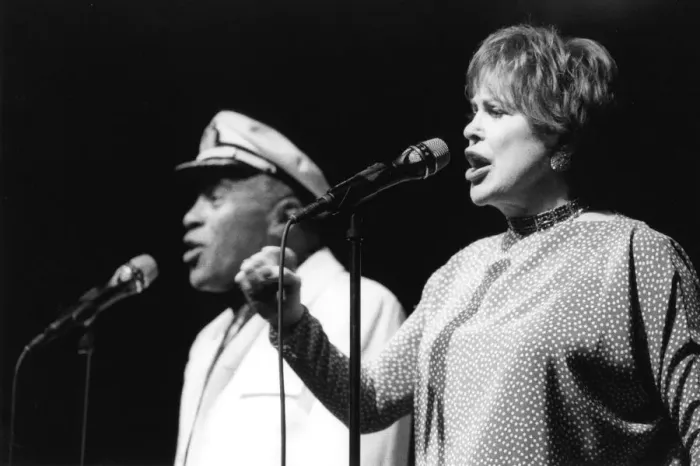 Framed Print : Jon Hendricks and Annie Ross, North Sea Jazz Festival, The Hague, Netherlands, 1999 Framed Print : Jon Hendricks and Annie Ross, North Sea Jazz Festival, The Hague, Netherlands, 1999