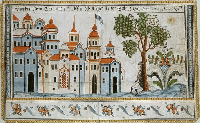 Framed Print : Jonah beneath the Gourd. Creator: Per Persson
