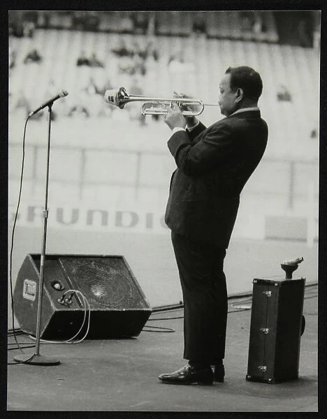 Jonah Jones playing at the Newport Jazz Festival, Ayresome Park, Middlesbrough, July 1978
