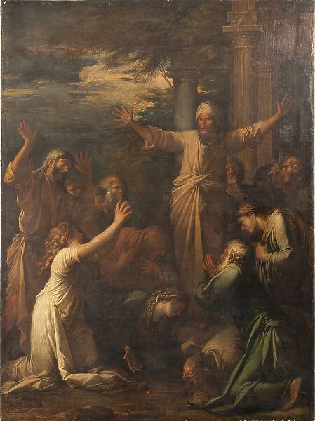 Jonah Preaching to the People of Niniveh, 1661. Creator: Salvator Rosa